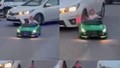 Kahreden kaza kamerada: Akülü araçlı miniğe gerçek otomobil çarptı!