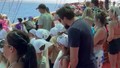 Yabancı turistler Antalya açıklarında büyük bir sürpriz yaşadı