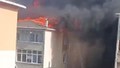 Diyarbakır'daki facianın ardından İstanbul'da 5 katlı binanın çatısında korkutan yangın