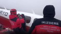 Rize'ye giderken düşen uçağın enkazı bulundu