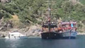Akvaryum Koyu'nda batan gezi teknesindeki panik anları kamerada