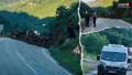 Karadeniz'de heyelan! Tonlarca kaya Trabzon-Bayburt karayolunu kapattı