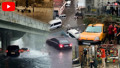 Sadece 10 dakikalık yağmur İstanbul'a yetti! Her yer sular altında..