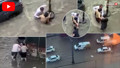 İstanbul'da sağanakta can pazarı: Sel sularına kapılan kadını vatandaşlar kurtardı