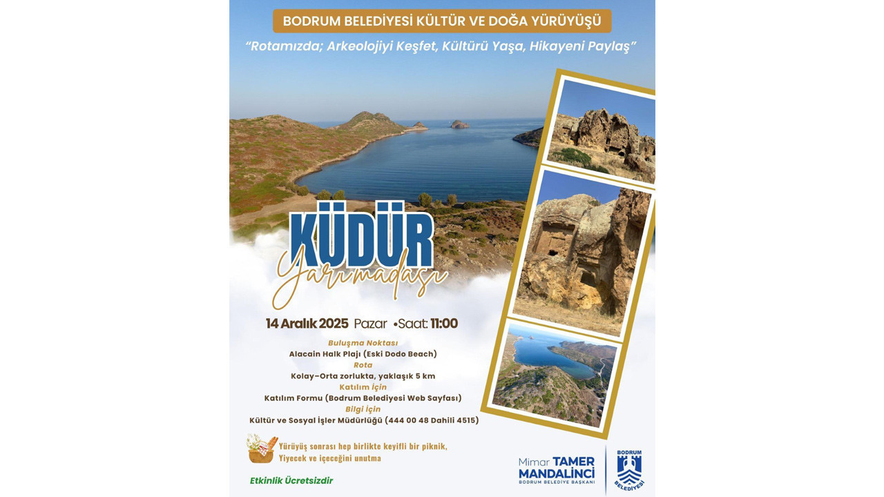 Bodrum'da Kültür ve Doğa Yürüyüşleri Devam Ediyor