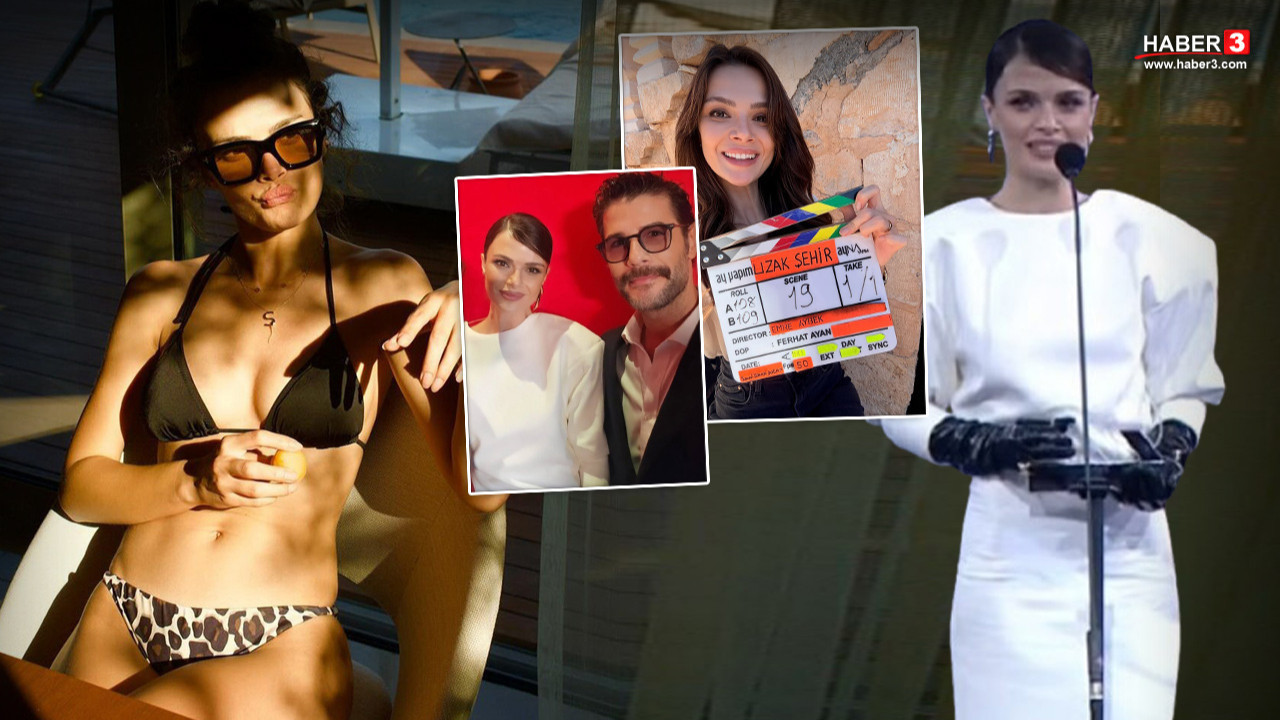 Uzak Şehir'in güzeli yılın kadını seçildi, geceye giydiği kıyafet damgasını vurdu