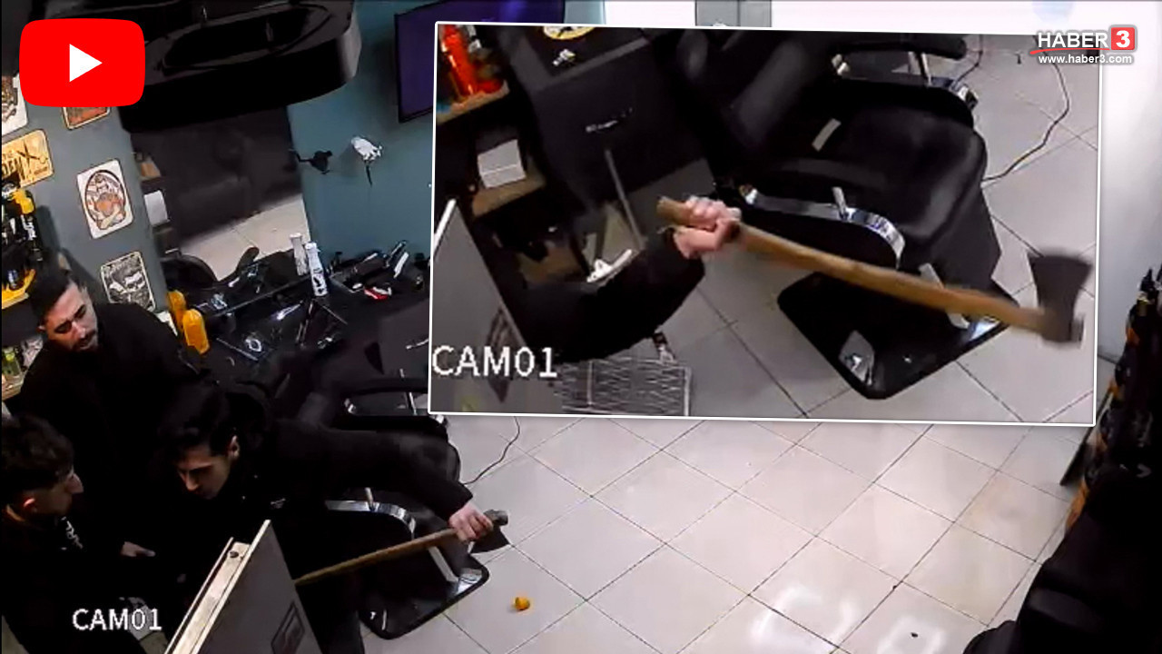 İstanbul'da eli baltalı psikopat kamerada: Yaptıkl…
