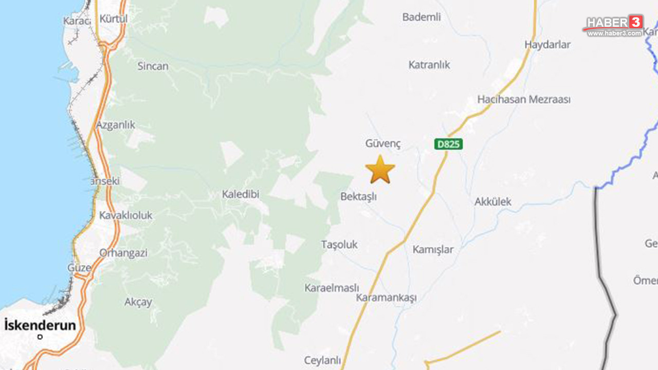 Hatay'da sabaha karşı korkutan deprem