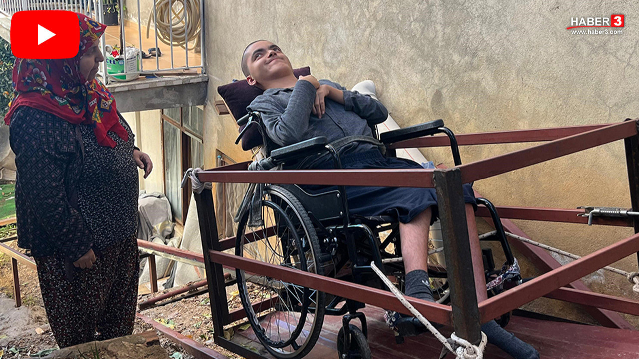 ''Üvey'' demedi, engelli oğlu için öyle bir babalık yaptı ki...