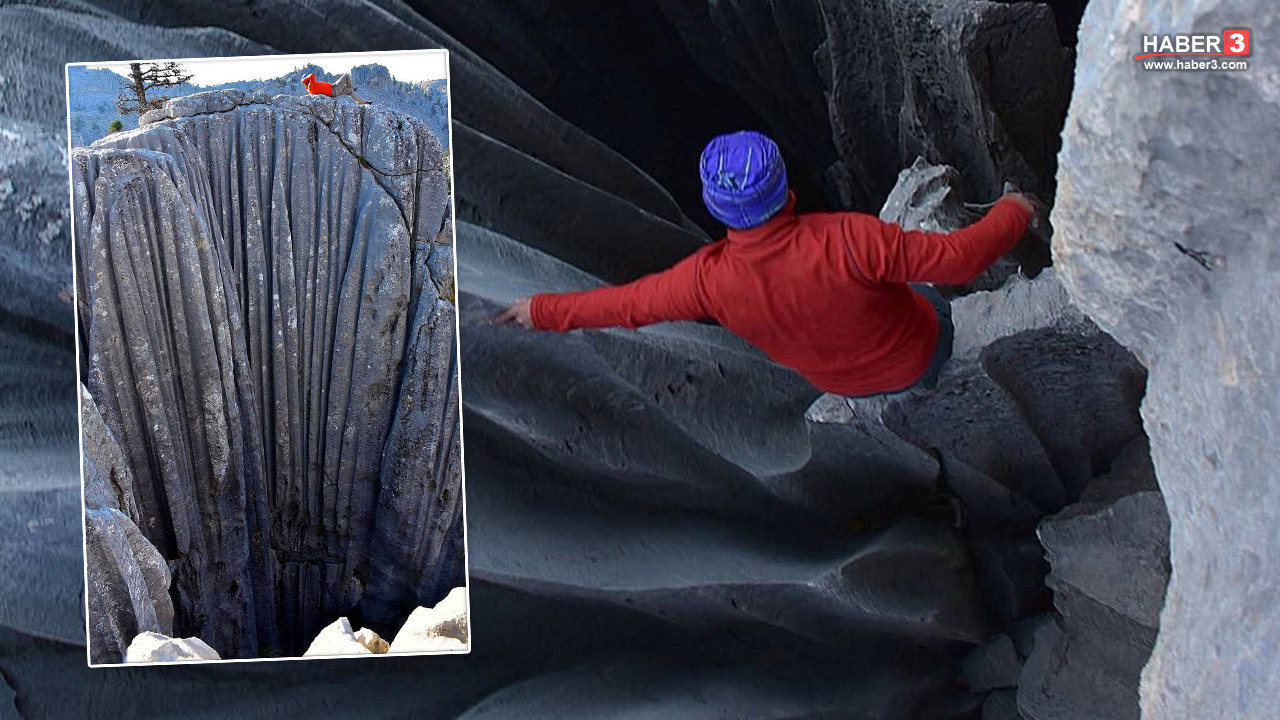 Giden Gelmez Dağları'nın korkutan uçurumlarına indiler