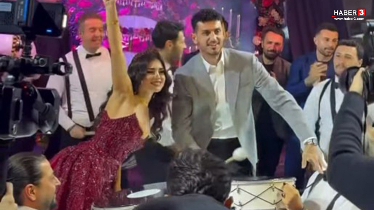 Samet Akaydın ve Hazal Çağlar kına gecesinde eğlenceli anlar