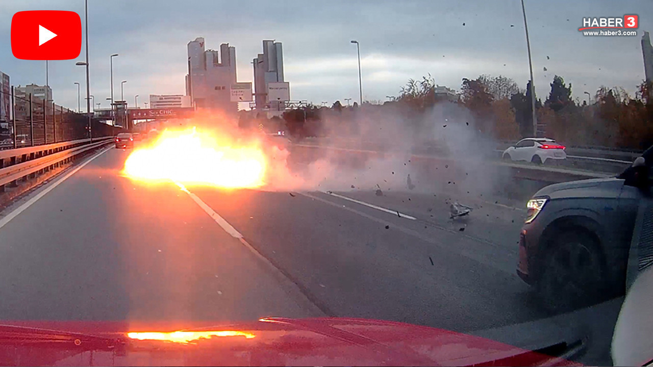 İstanbul'da makas atan trafik magandası bariyerler…