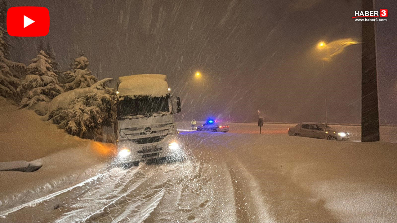 Bolu Dağı'nda beyaz esaret: Kar kalınlığı 40 santimetreyi geçti