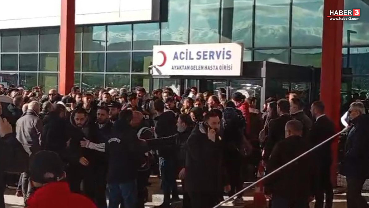 Üç şehidin ardından hastane önü karıştı! Vatandaşın öfkesi kameraya yansıdı