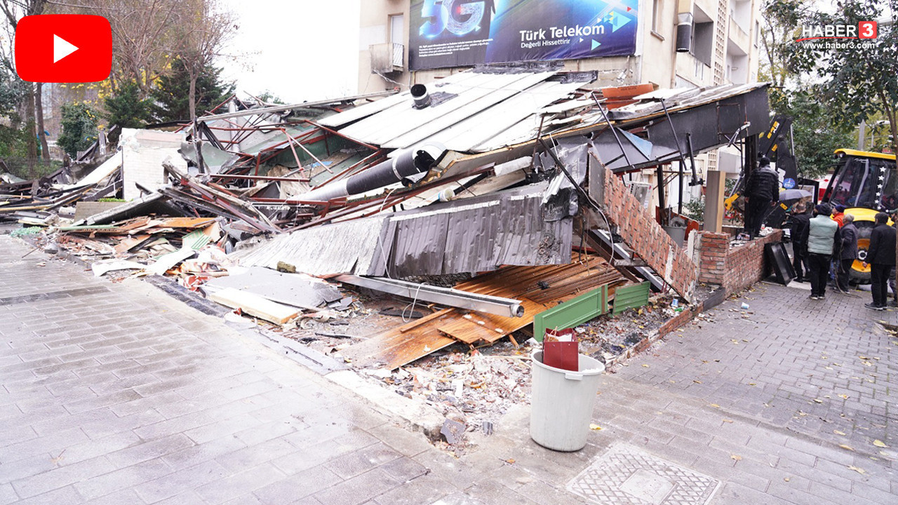 İstanbul'da 25 kişinin zehirlendiği restoran yıkıldı