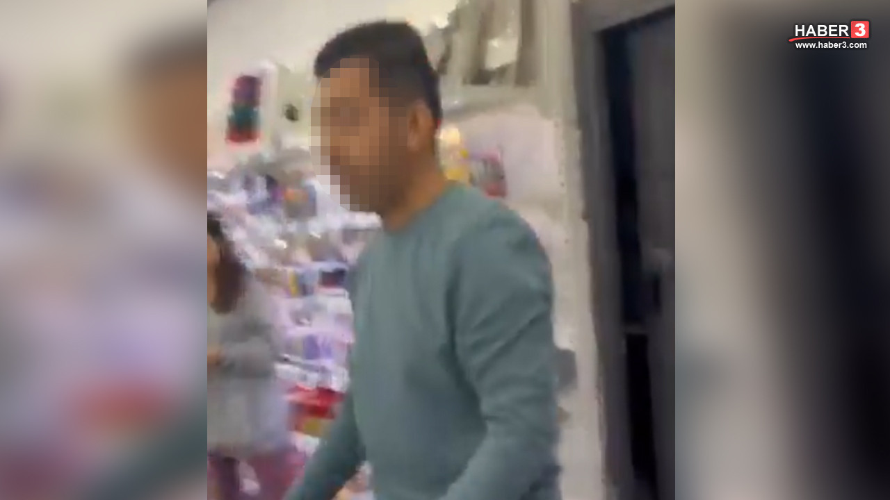 Kırtasiyede taciz rezaleti! Görüntüler sosyal medyada infial yarattı