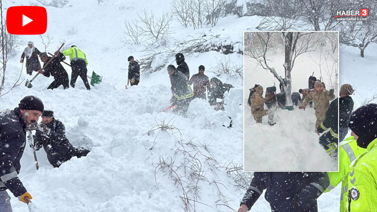 Van'da mahalleye çığ düştü! Kayıp kadın için zamanla yarıştılar