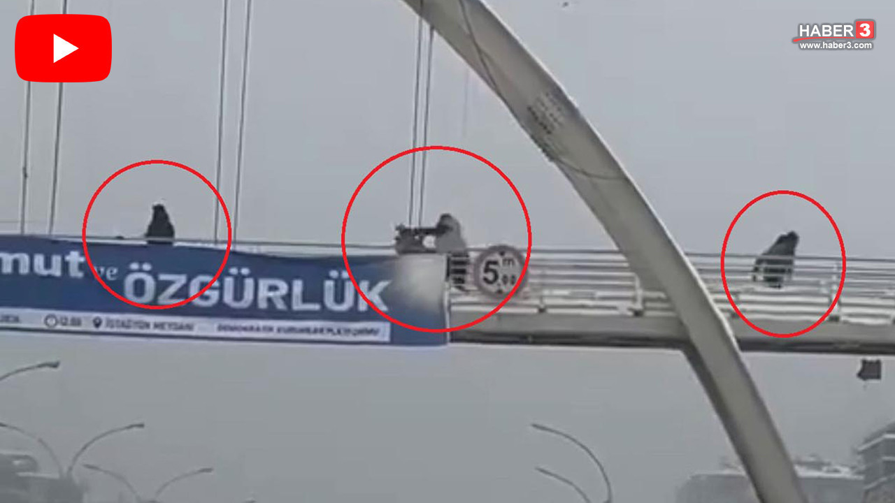 Bu da kar topu dayağı! Üst geçide çıkıp çocukları tekme tokat darbetti