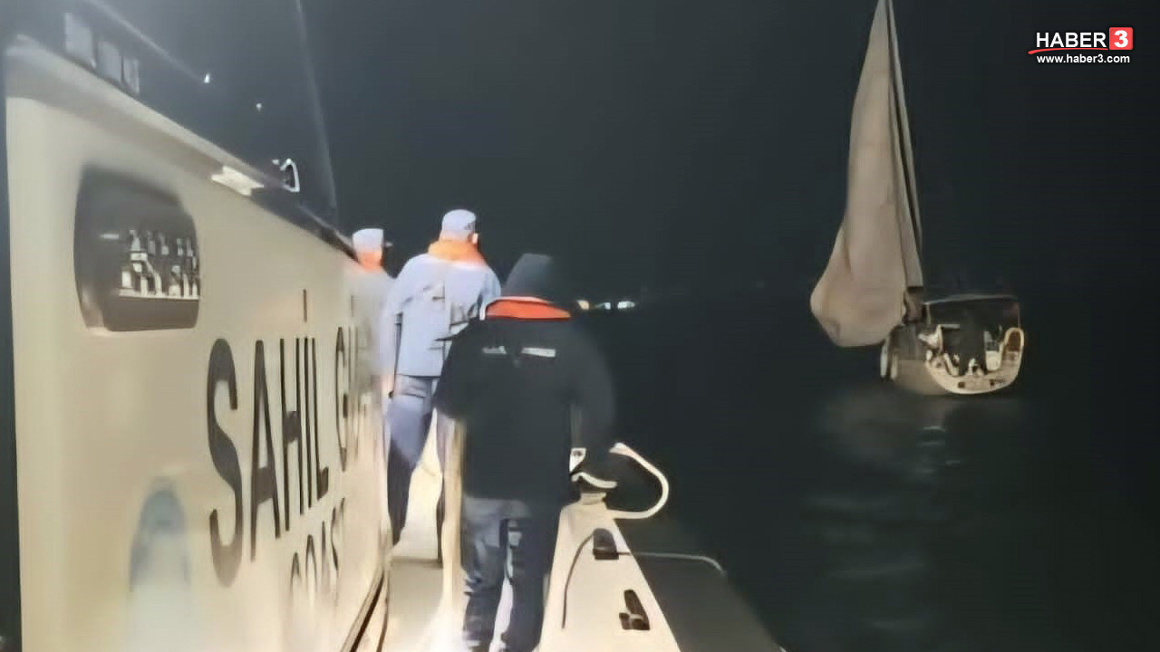 Bozcaada açıklarında korku dolu anlar