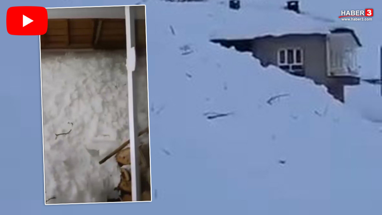 Önce yol, ardından bir ev çığ altında kaldı... Mahsur kalanlar için zamanla yarış başladı