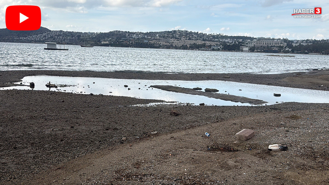 Yaz tatilinin cennetinden korkutan görüntü: Deniz metrelerce çekildi
