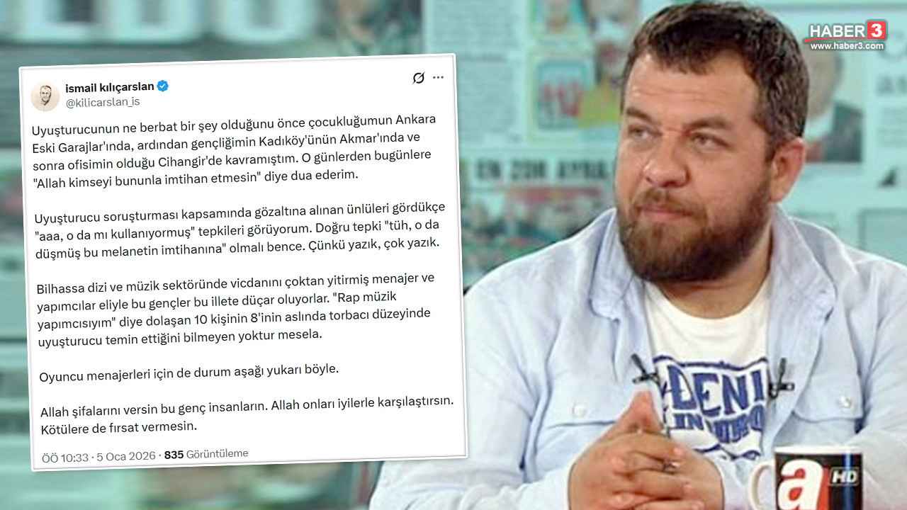 İsmail Kılıçarslan: ''Rap yapımcılarının yüzde 80'i torbacı''