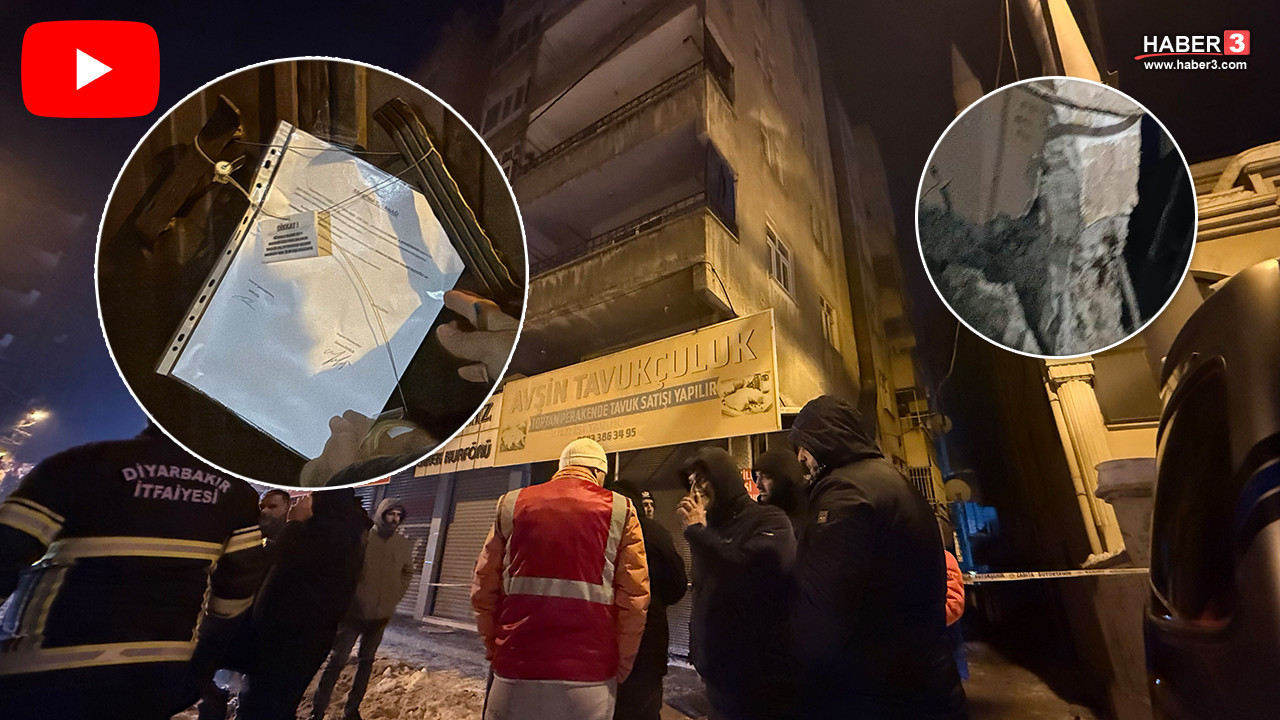 6 katlı binanın kolonları çatladı, onlarca kişi tahliye edildi