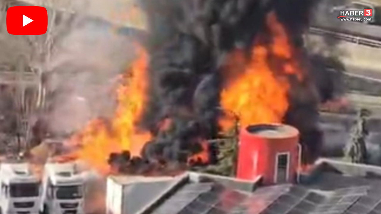 Yediemin otoparkında büyük yangın: TIR'lar alevlere teslim oldu