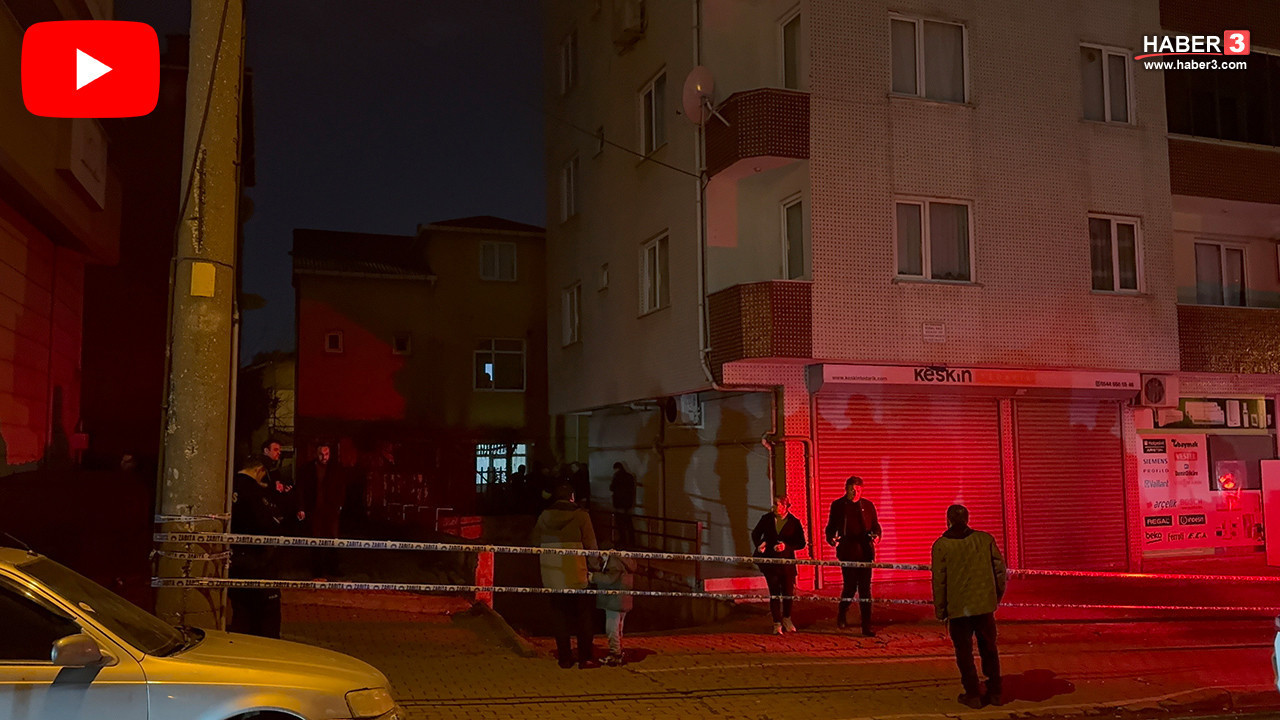 Kocaeli'nde korku dolu gece: Apartmanın girişi çöktü
