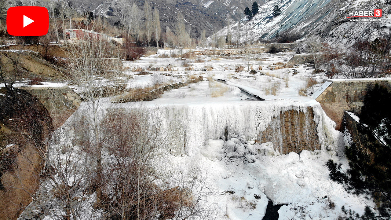 Termometrelerin eksi 15'i gösterdiği ilimiz masallar diyarına döndü: Dereler, göller her şey dondu