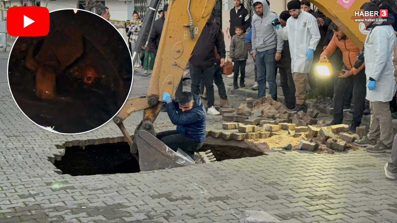 Şiddetli yağışlar sonrası yol çöktü, toprağın altından insan kafatası ve kemikler çıktı