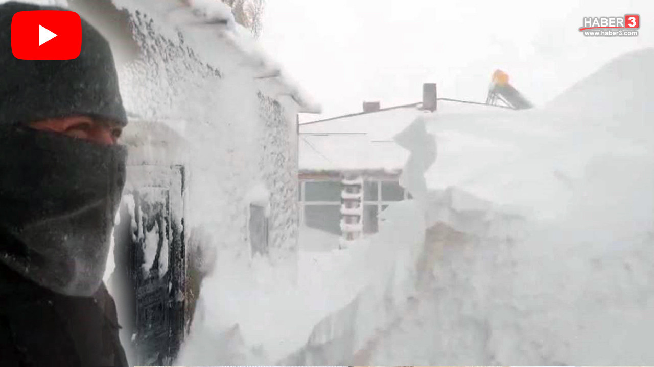 Tipi ve kar fırtınasının vurduğu ilimiz karlar altında: Kar kalınlığı 3 metreyi geçti