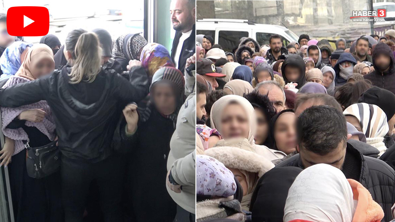 Dondurucu soğuk bile onları durdurumadı: İndirime hücum!