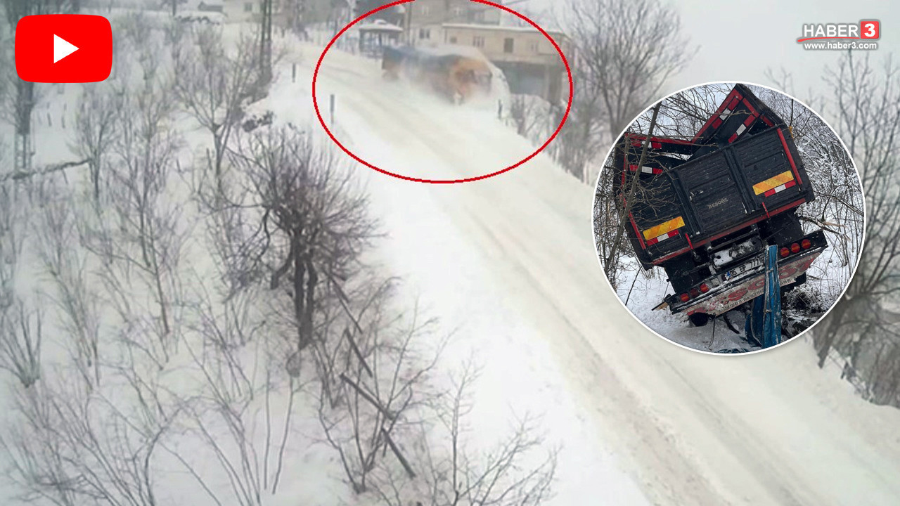 Karlarla kaplı yolda korkunç kaza: Tam 600 metreden aşağı uçtu!
