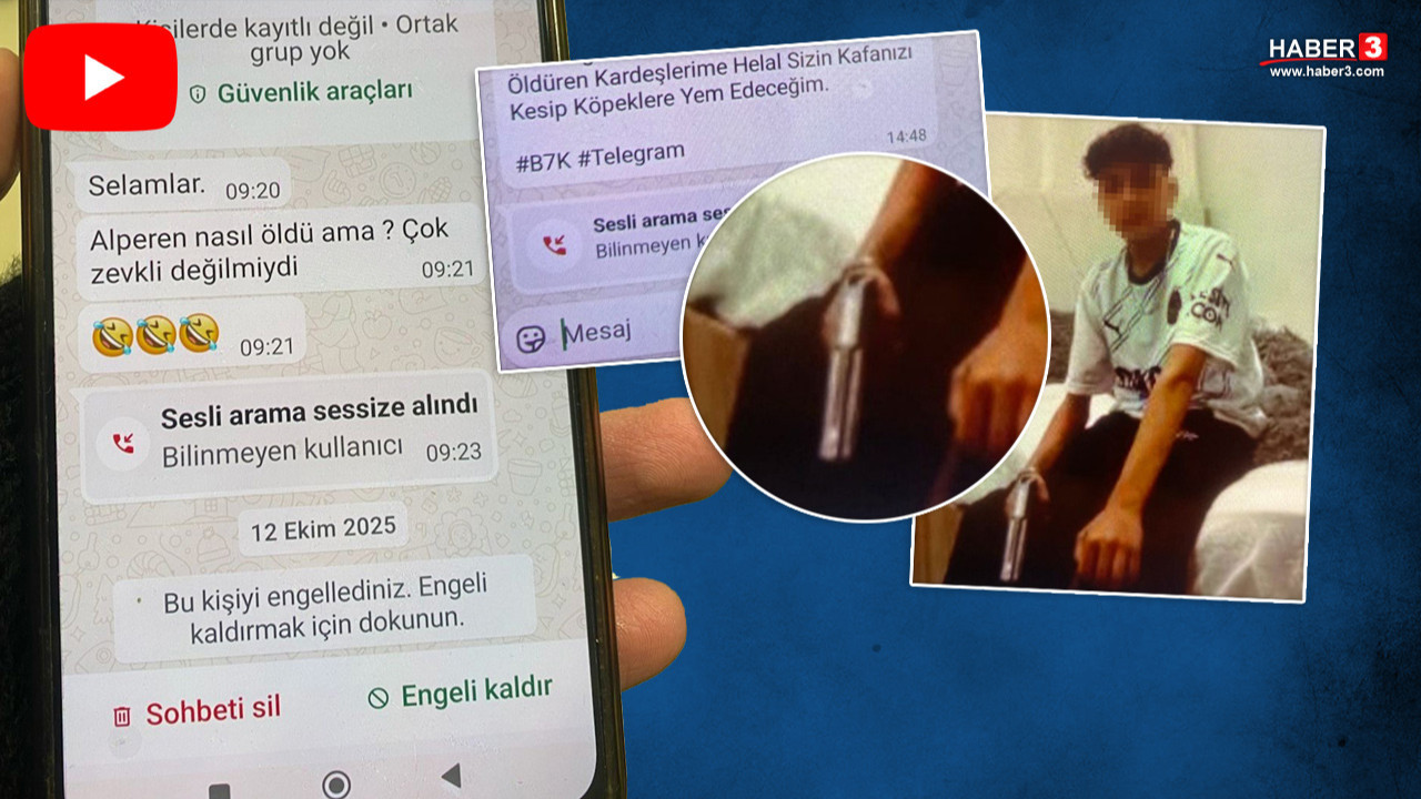 13 yaşındaki çocuğun öldürdüğü Alperen'in ailesine korkunç tehdit mesajları!