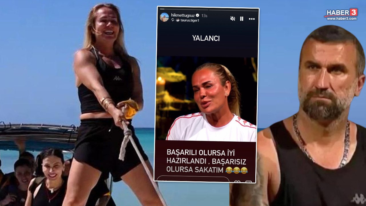Biri Survivor'da diğeri sosyal medyada... Hikmet Tuğsuz ile Nagihan birbirine girdi