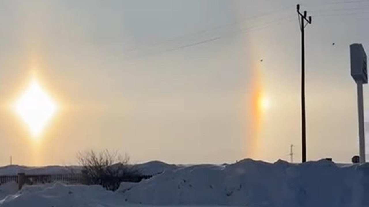 Bingöl semalarında sıra dışı görüntü: Yalancı güneş ortaya çıktı