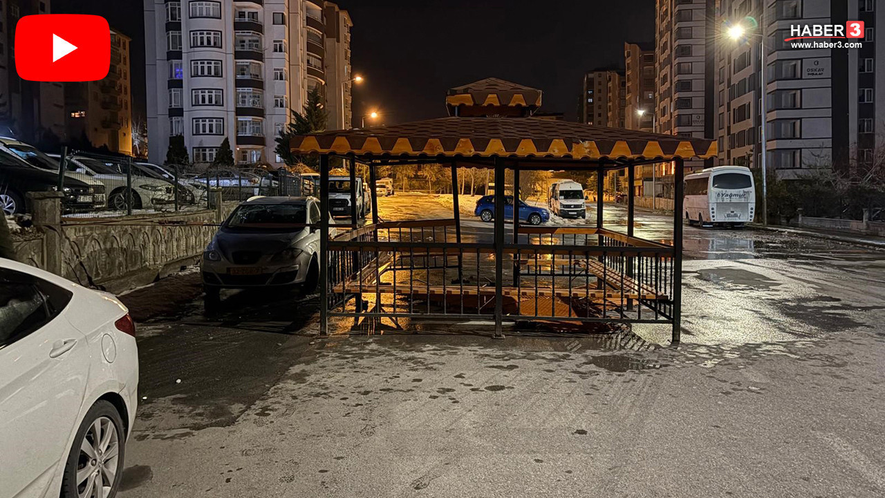 Kuvvetli fırtınanın vurduğu Kayseri'de rüzgar söktüğü kamelyayı bozmadan yola koydu