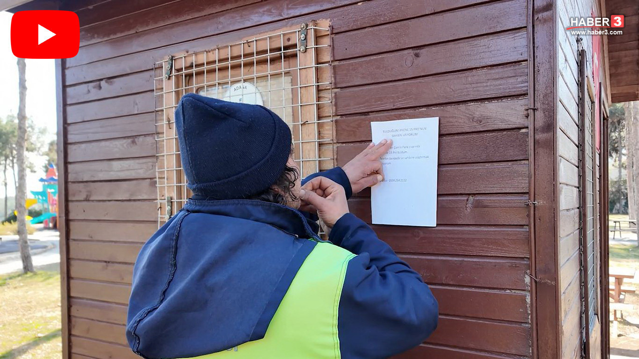 Parkı süpürürken 80 bin TL'lik telefon bulan belediye işçisi, telefonun sahibini böyle buldu