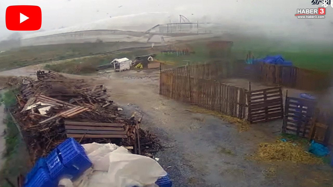 Antalya'da ortalığı savaş yerine çeviren peşpeşe hortumlar kamerada!