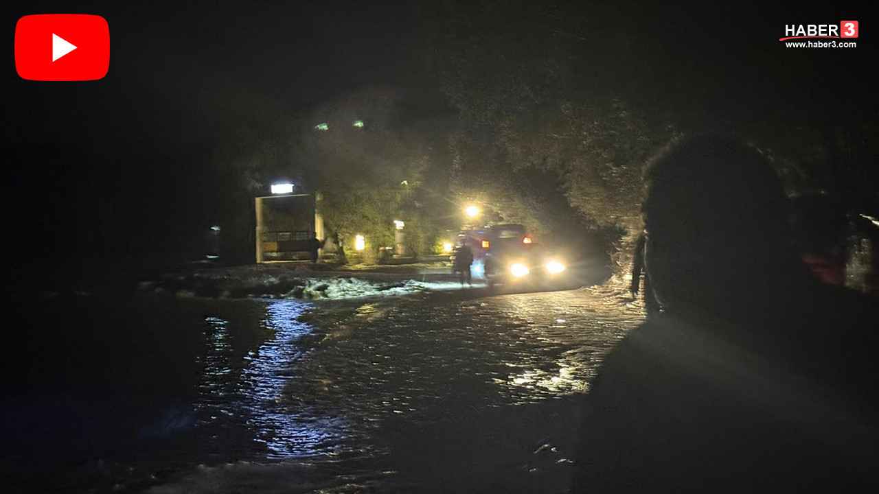 Muğla'da sele kapılan bir sürücü korkunç bir ölümden çalılara tutunarak kurtuldu