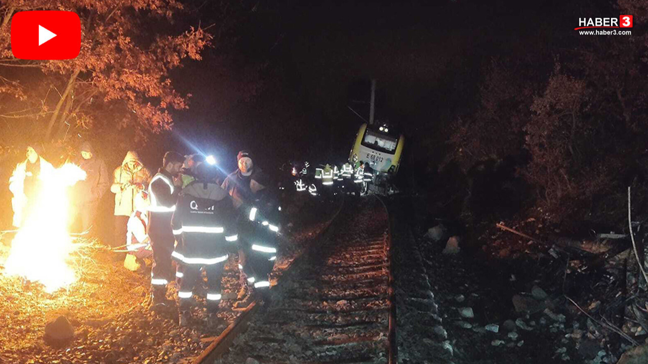 Balıkesir'de toprak kayması; 145 yolcu taşıyan yolcu treni raydan çıktı