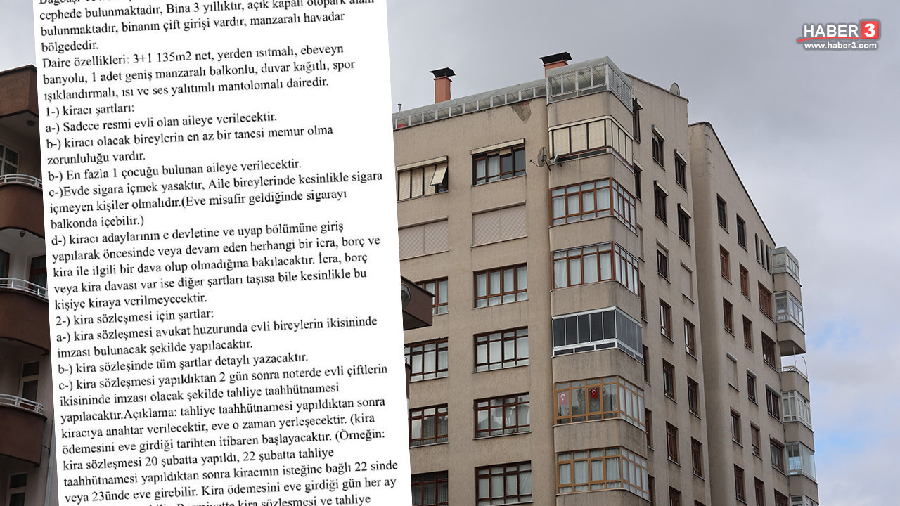 Bir saç baş yolduran ''kiralık ev'' ilanı daha! Ev sahibinin şartı ''pes'' dedirtti