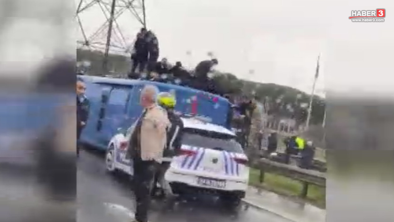 İstanbul'da cezaevi nakil aracı devrildi: Yaralılar var