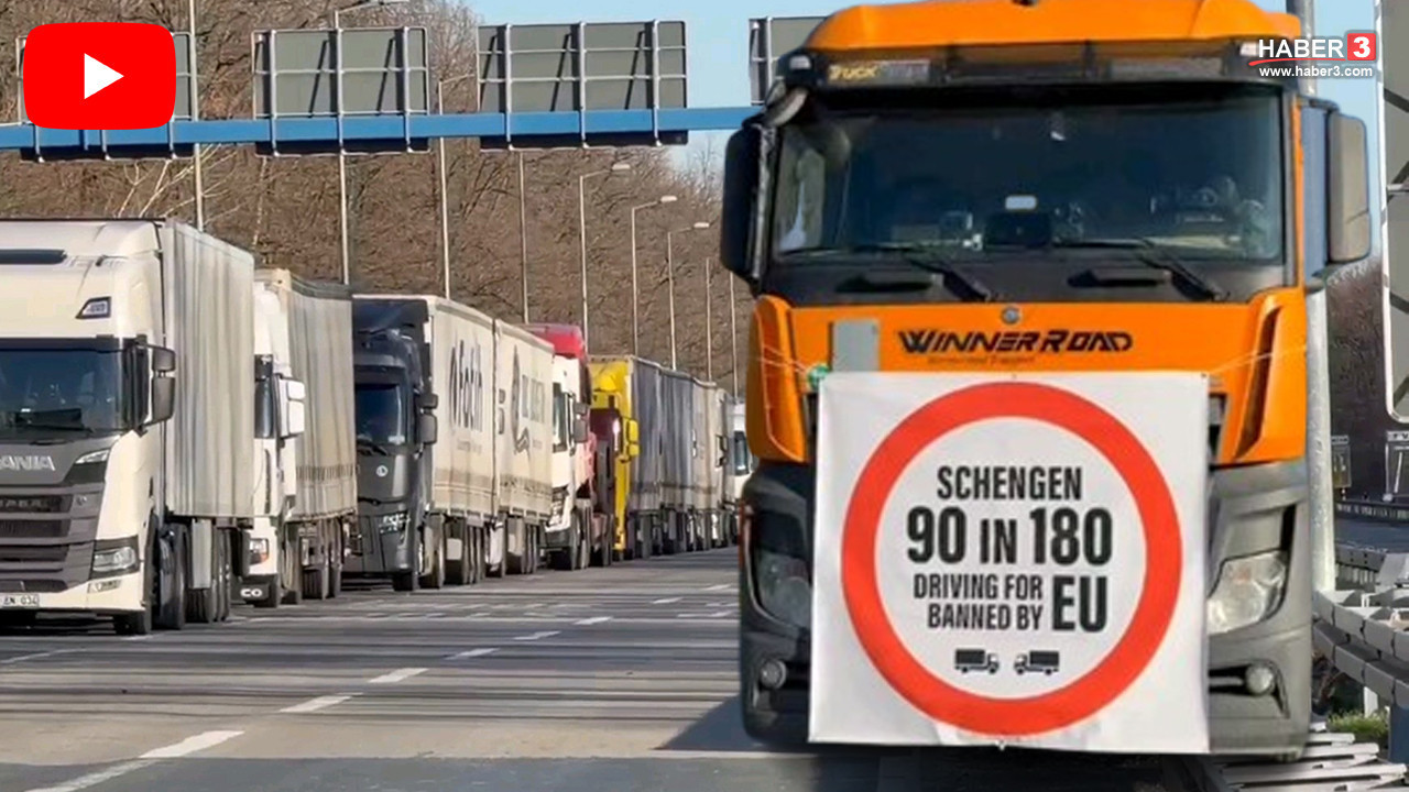 AB'ye Schengen protestosunda kilometrelerce uzunluğunda kuyruk oluştu