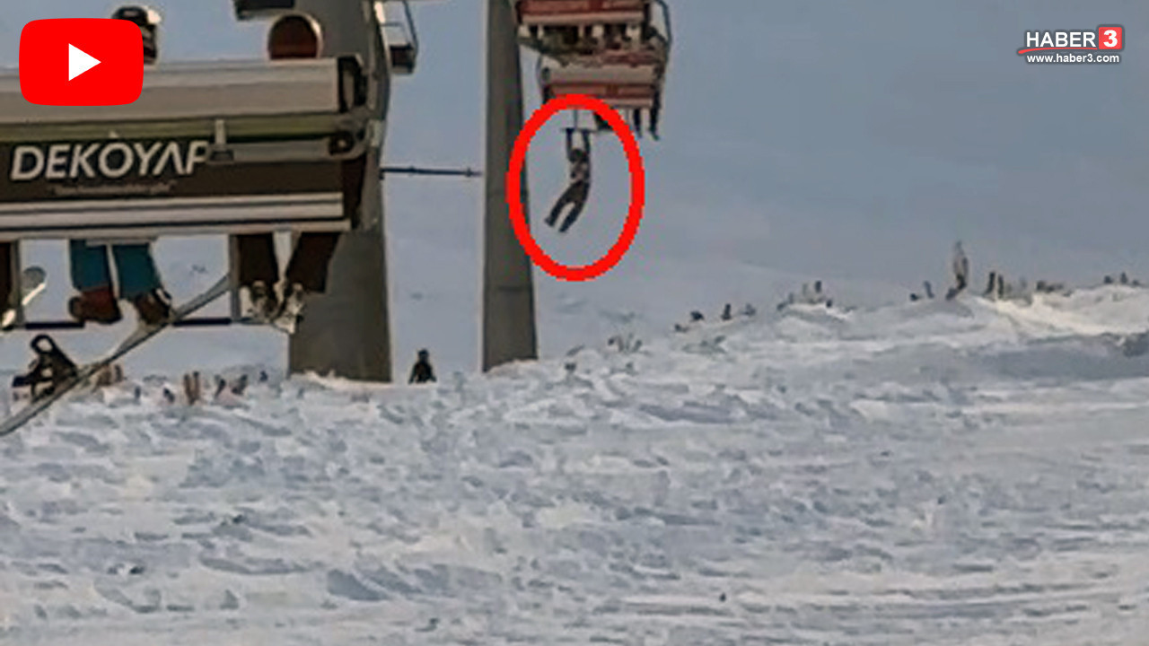 Kış turizmi cennetimizde korku dolu anlar kamerada!