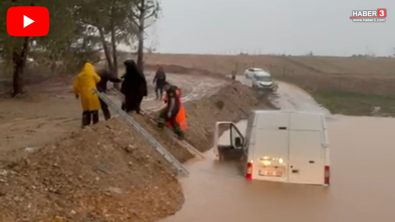 Şiddetli yağışlar Adana'yı vurdu... Mahsur kalan vatandaşlar ve araçlar vinçle kurtuldu!