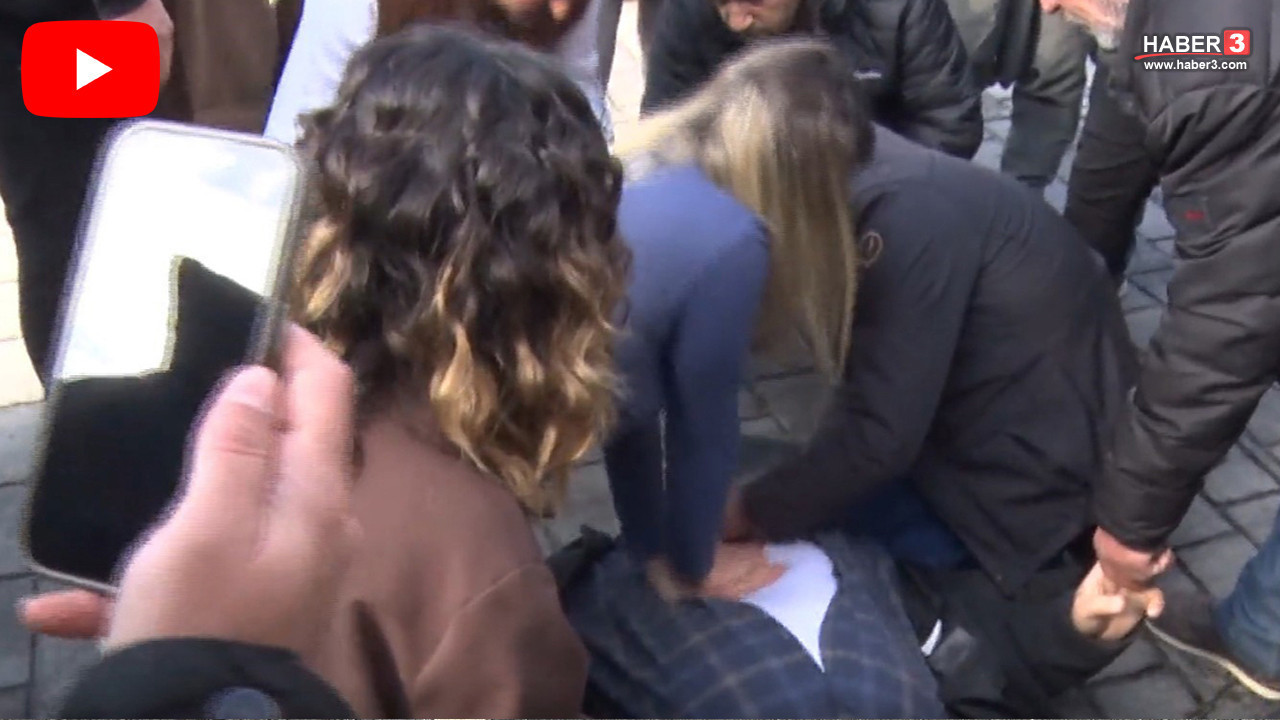 Sokakta albi duran yaşlı adamın yardımına vatandaşlar yetişti