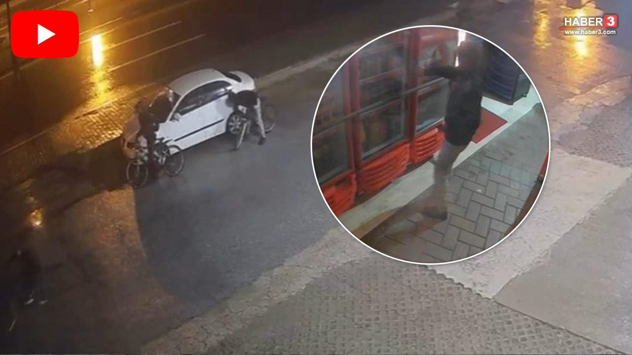 Bunlar da bisikletli magandalar... Araç sahiplerine kabusu yaşatıp, mahalleyi birbirine kattılar