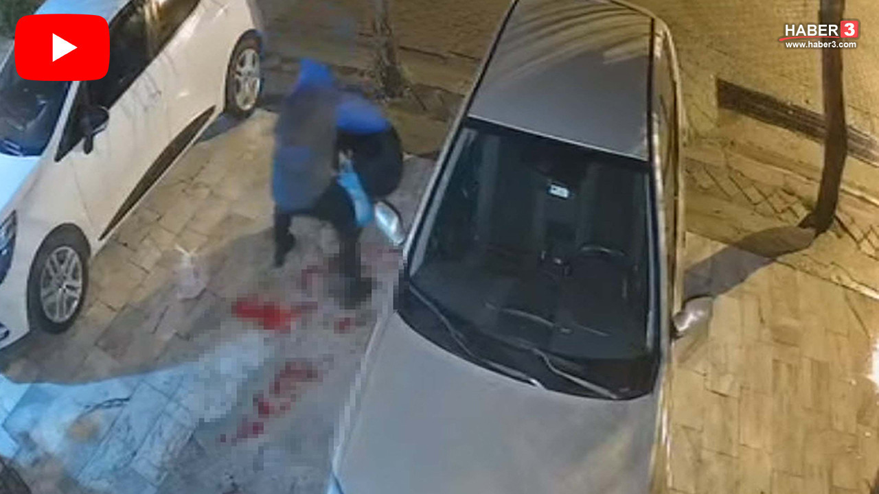 Sokak ortasında boşanma aşamasındaki cani dehşeti kamerada